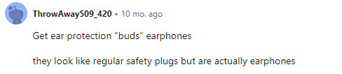 Use earplugs to hide at work Use earplugs to hide at work