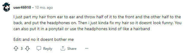wear headphone with long hair wear headphone with long hair